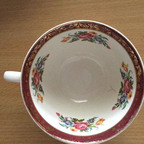 3 Vintage "Tudor Rose" Swinnertons Staffordshire England bowls & Cup sell as is - Picture 8 of 10